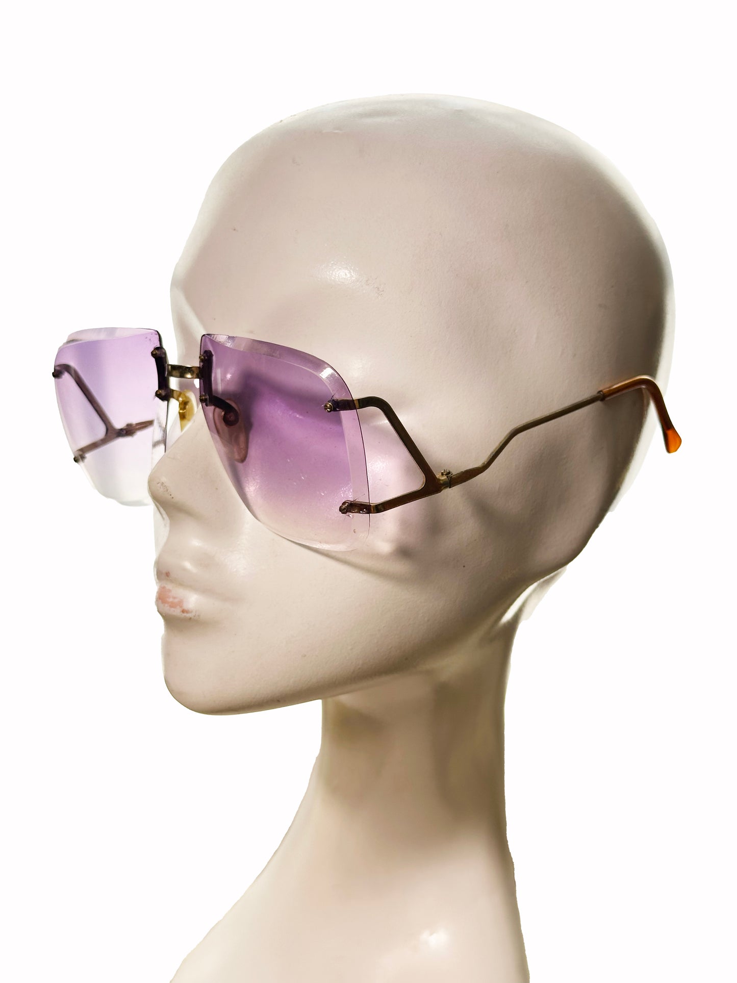 Butterfly Eposed Edge Frames 1970s Blue Gradient