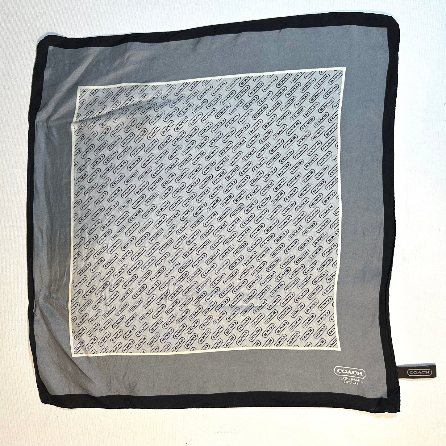 Coach Logo Head Scarf
