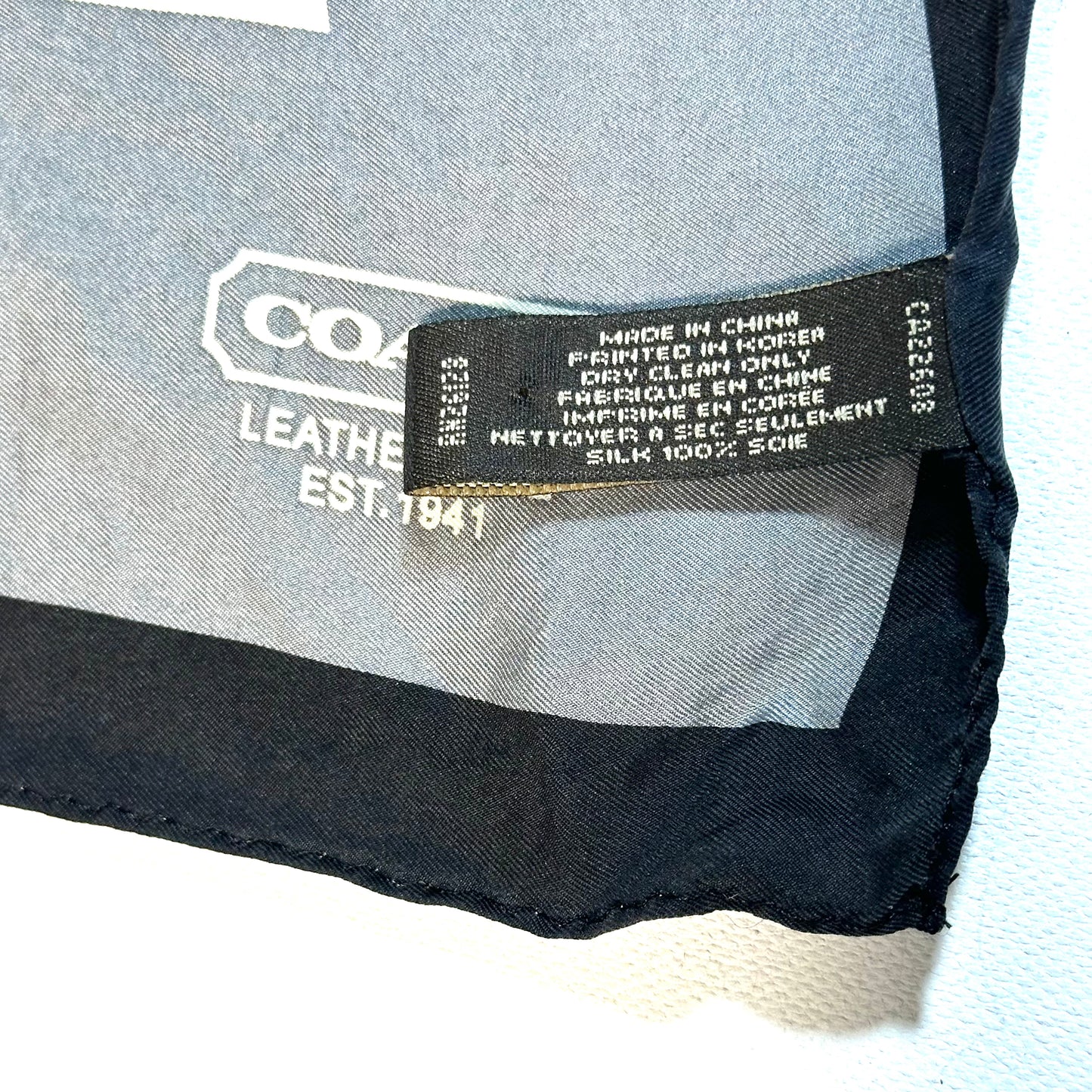 Coach Logo Head Scarf