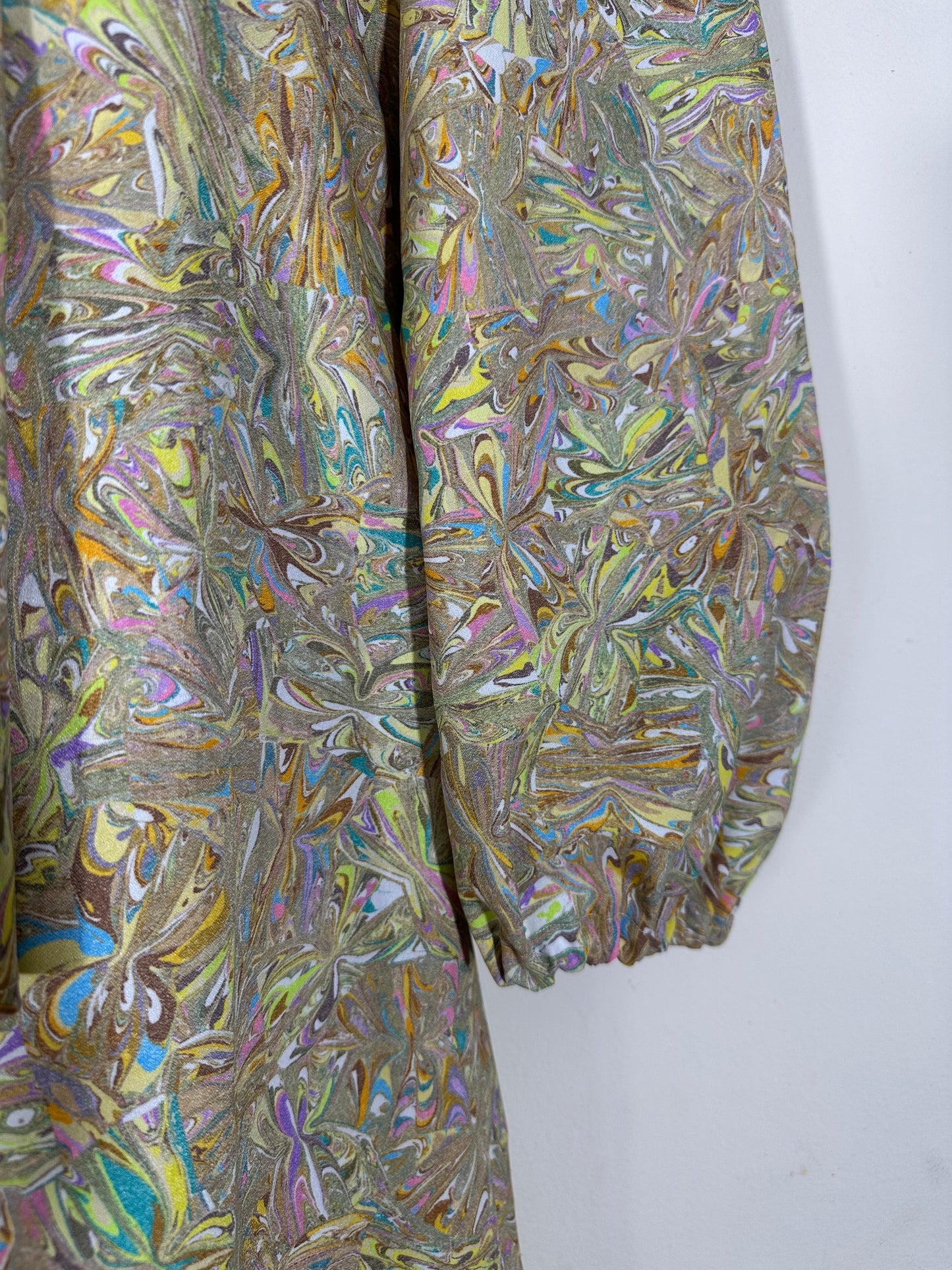 Trippy Psychedelic Hologram Marple Print Dress