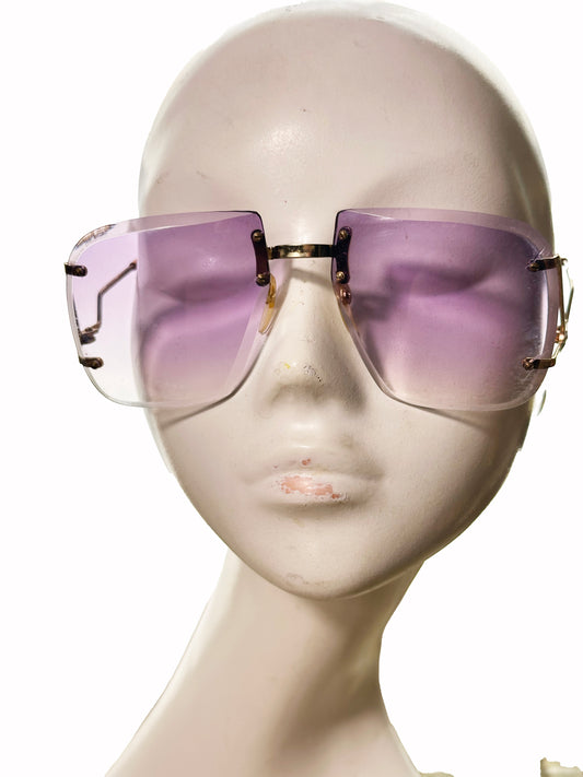 Butterfly Eposed Edge Frames 1970s Blue Gradient