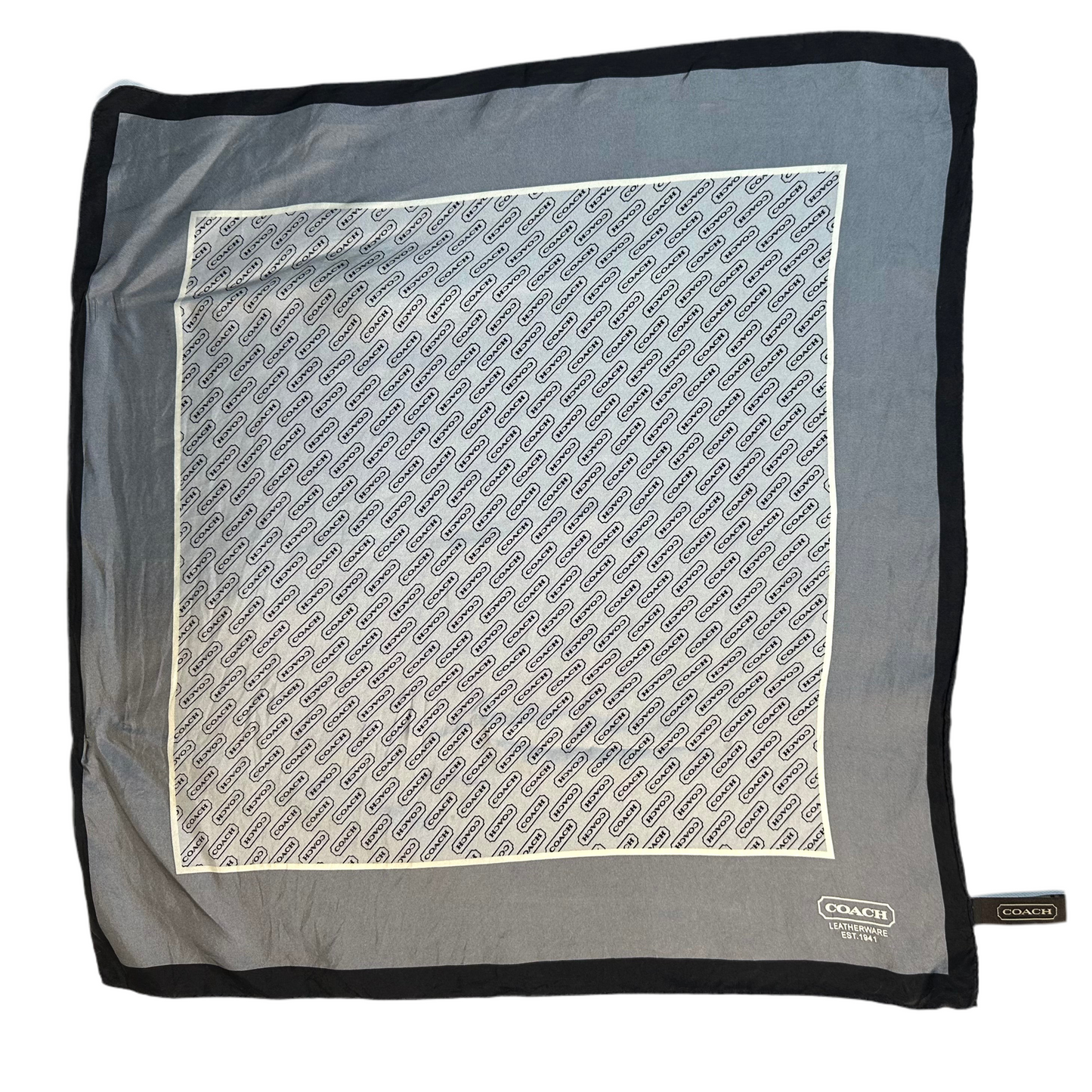 Coach Logo Head Scarf