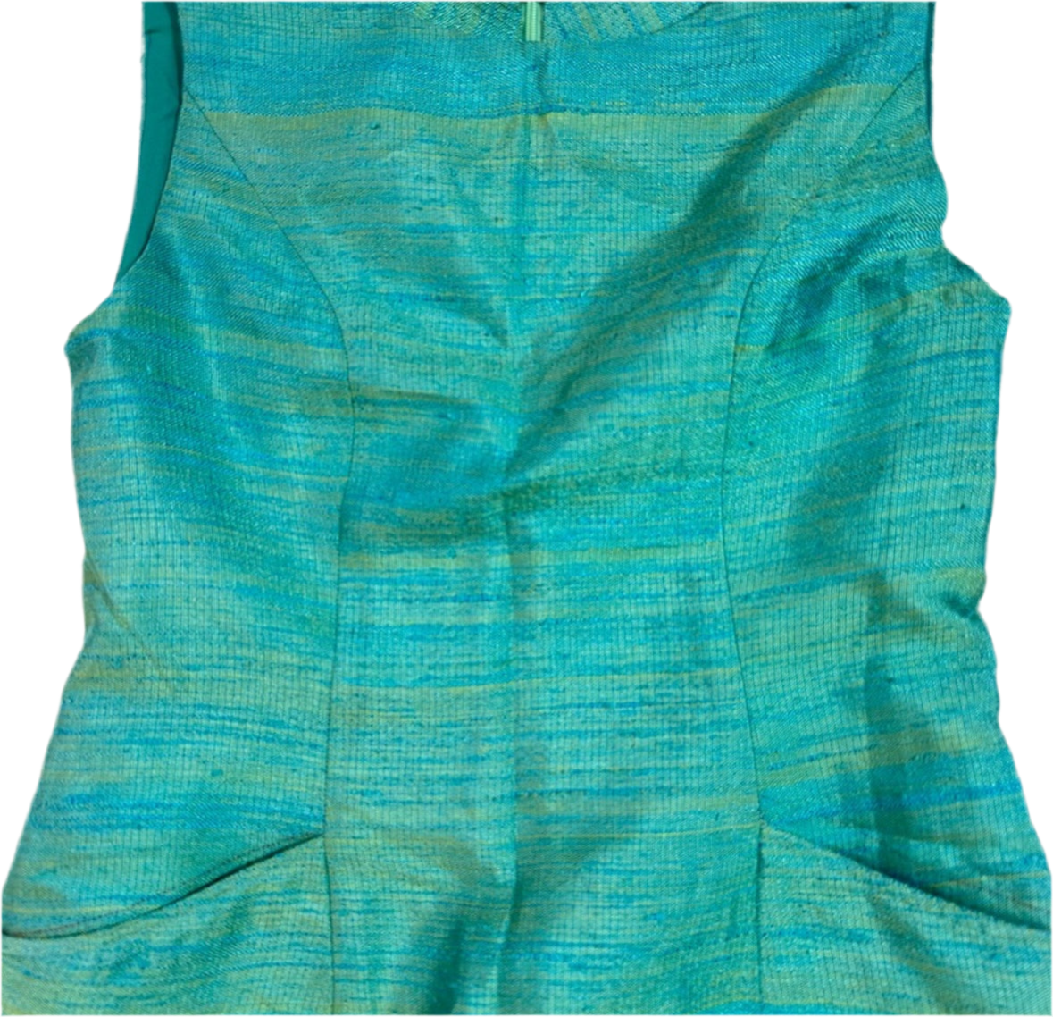 Vintage Emerald Isle Raw Silk Sheath Dress