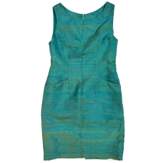 Vintage Emerald Isle Raw Silk Sheath Dress