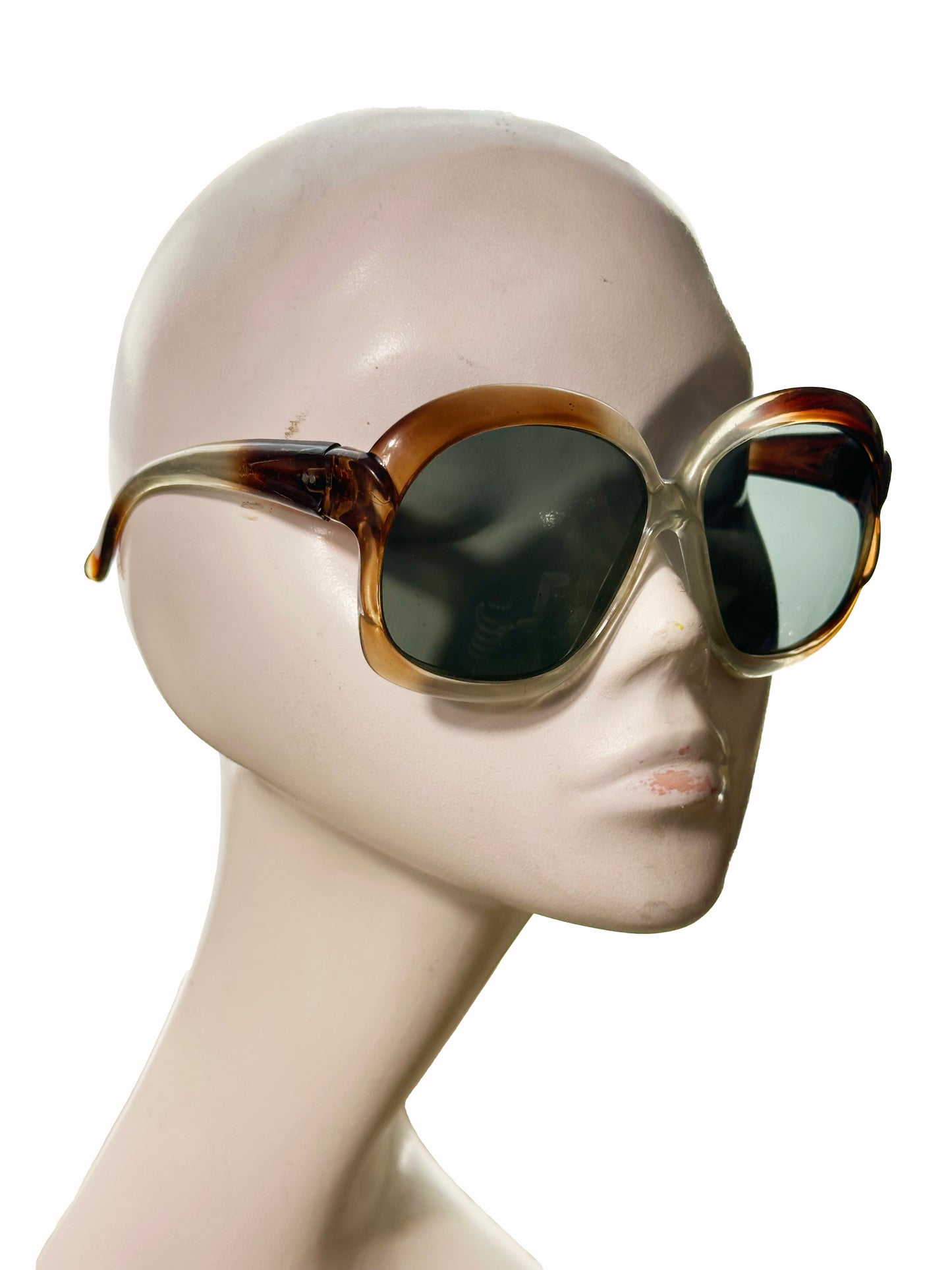 1970 Blue Lens Tortoise Frame Sunglasses