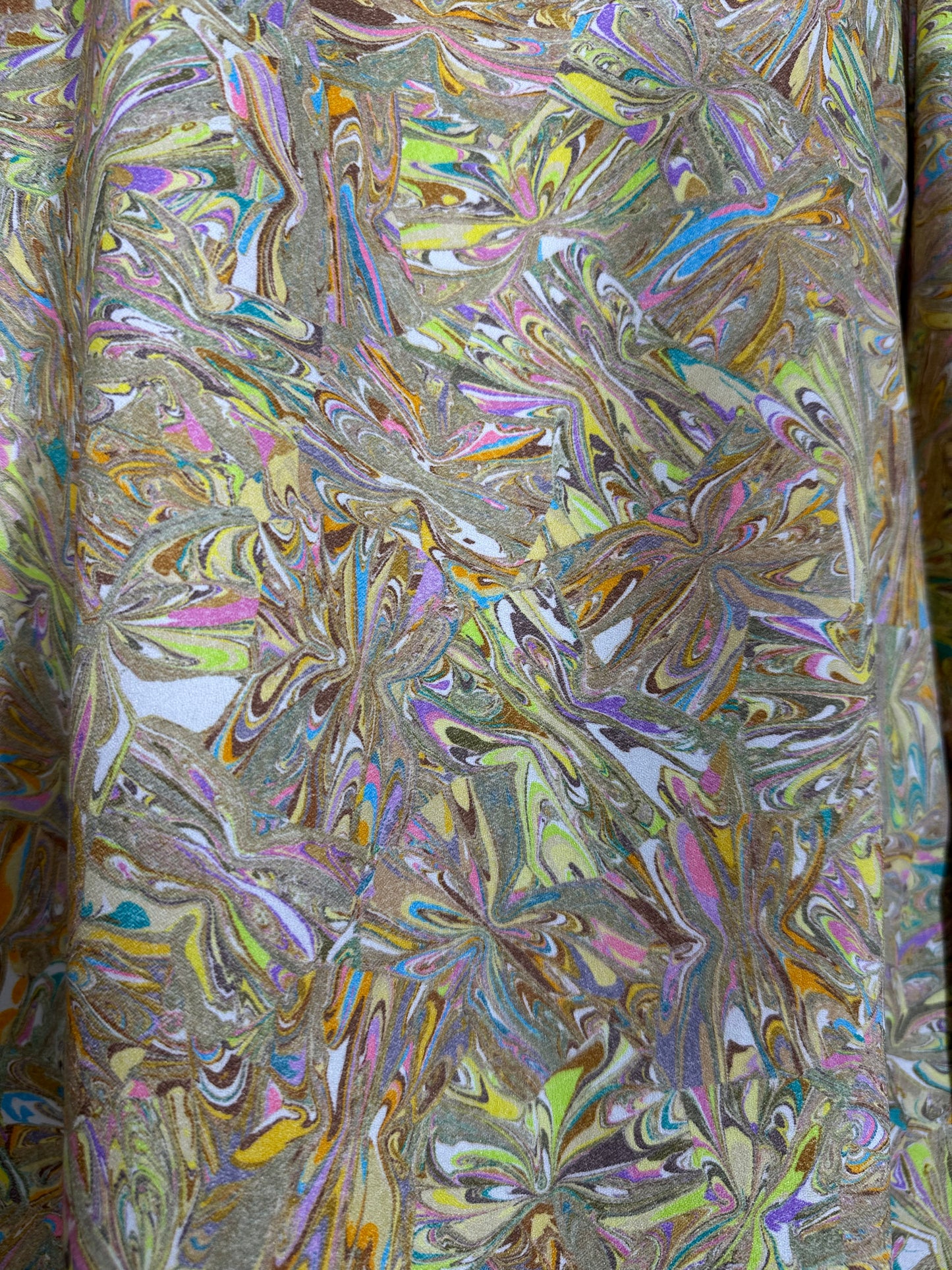 Trippy Psychedelic Hologram Marple Print Dress