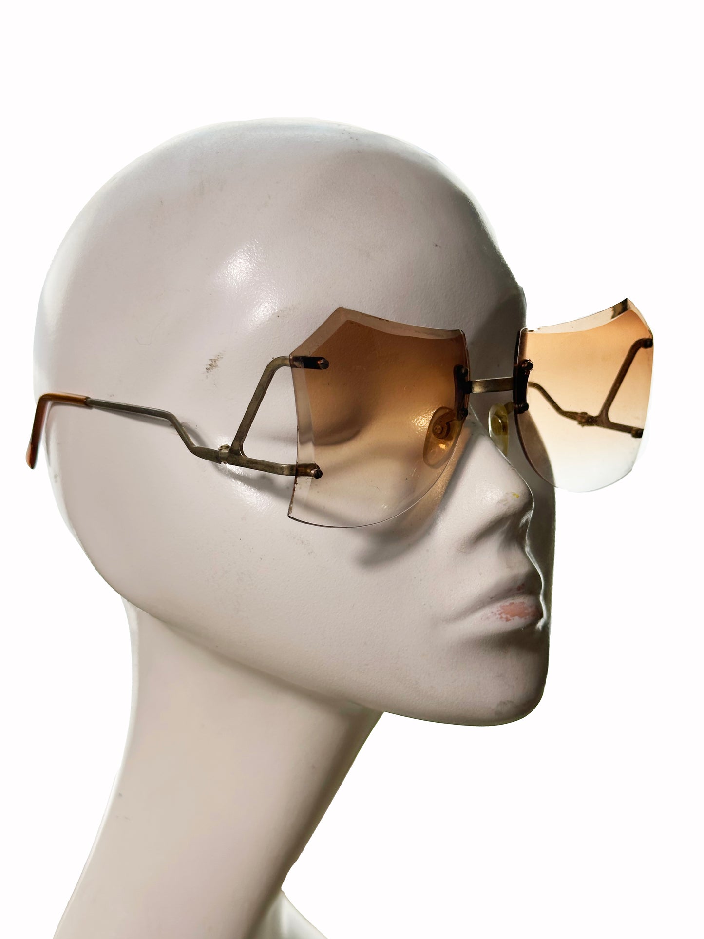 Vintage Butterfly Gradient Sunglasses Orange Sunset