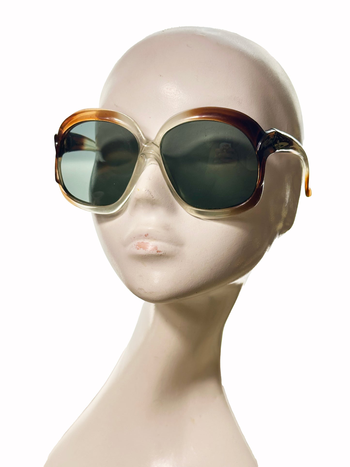 1970 Blue Lens Tortoise Frame Sunglasses