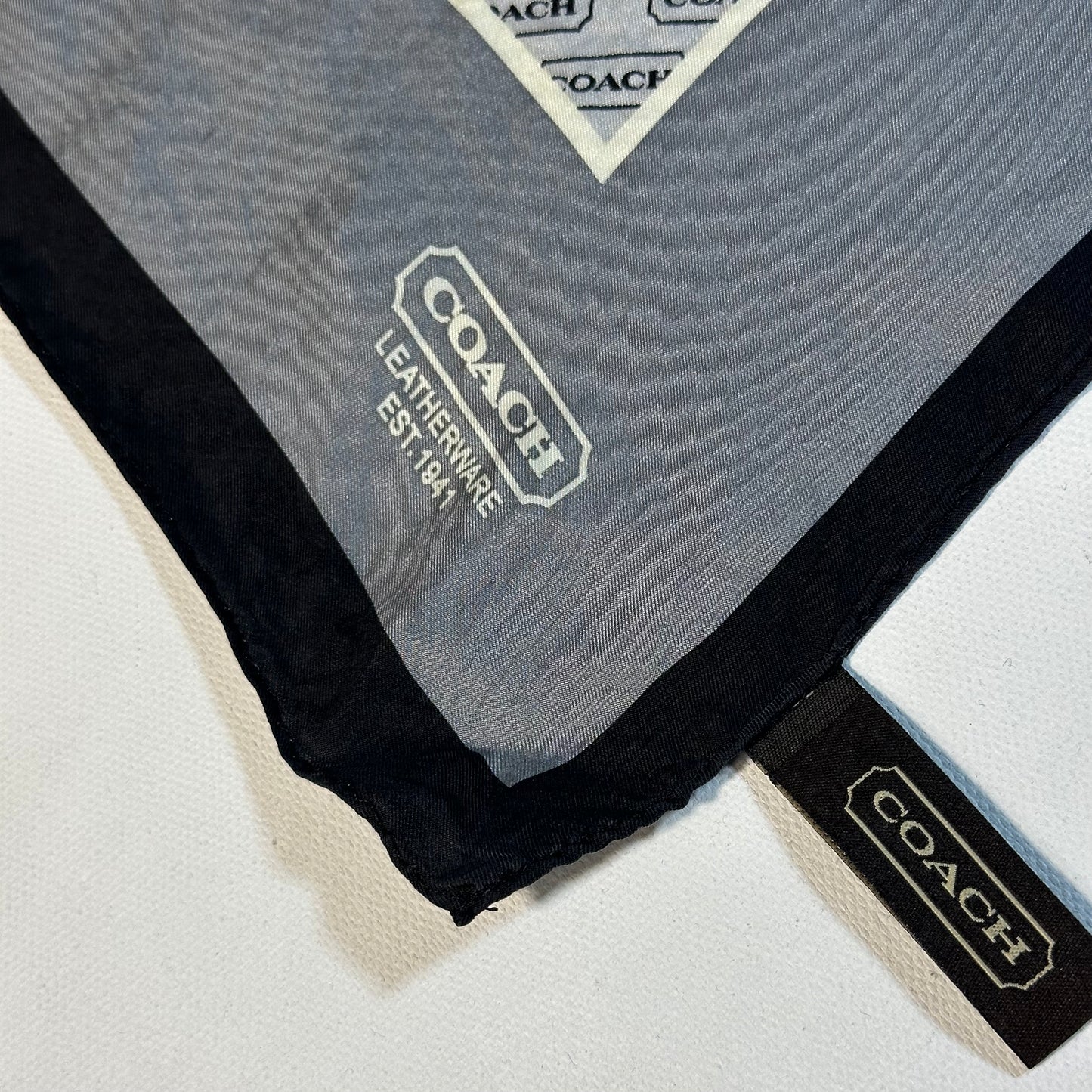 Coach Logo Head Scarf